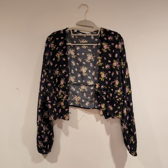 Zara Crop Top Blouse small - Picture 4 of 10